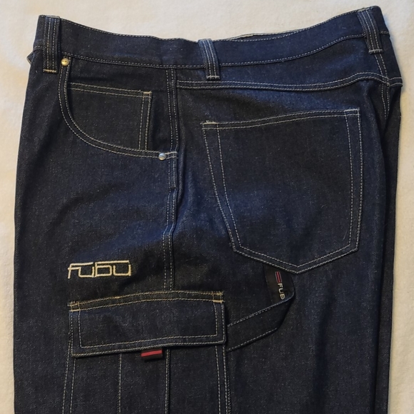 Fubu the collection vintage 90's denim jeans 40x34 hip hop carpenter - Picture 3 of 16